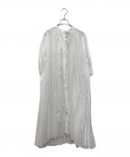 mizuiro-indミズイロインド）の古着「シャツワンピース」｜ホワイト
