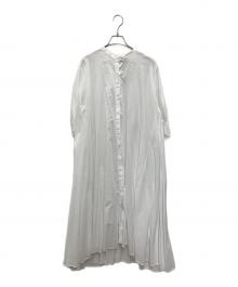 mizuiro-ind（ミズイロインド）の古着「シャツワンピース」｜ホワイト