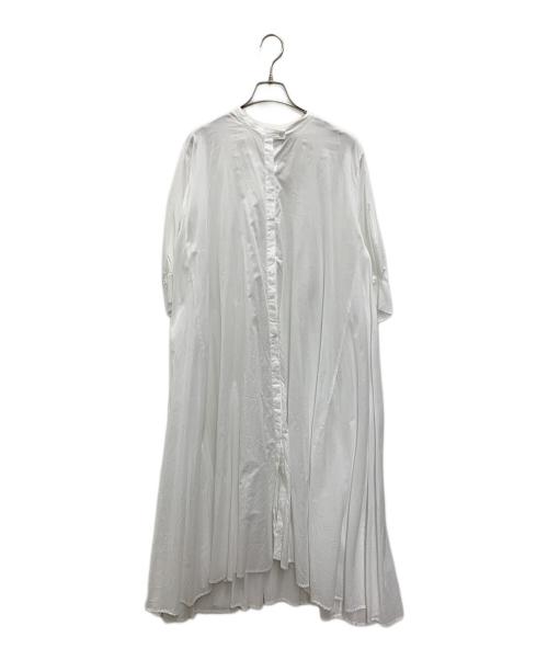 mizuiro-ind（ミズイロインド）mizuiro-ind (ミズイロインド) シャツワンピース ホワイト サイズ:FREEの古着・服飾アイテム