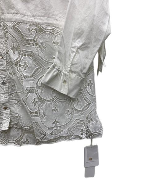 SHENERY（シーナリー）SHENERY (シーナリー) カットワークレースペプラムブラウス ホワイト サイズ:FREE 未使用品の古着・服飾アイテム