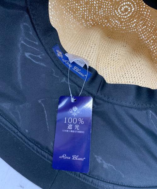 Rose Blanc（ロサブラン）rose blanc (ロサブラン) ストローハット ナチュラル 未使用品の古着・服飾アイテム