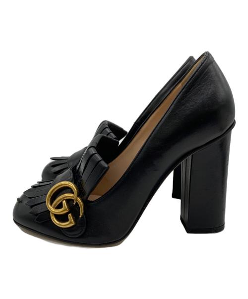 GUCCI（グッチ）GUCCI (グッチ) ヒールパンプス ブラック サイズ:37の古着・服飾アイテム