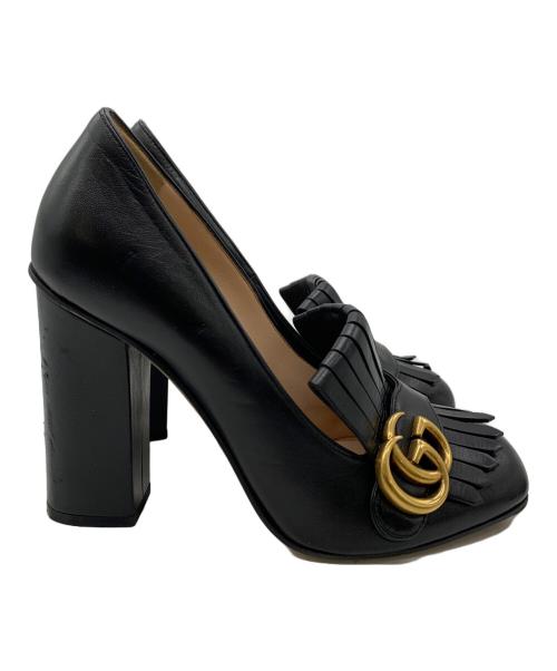 GUCCI（グッチ）GUCCI (グッチ) ヒールパンプス ブラック サイズ:37の古着・服飾アイテム