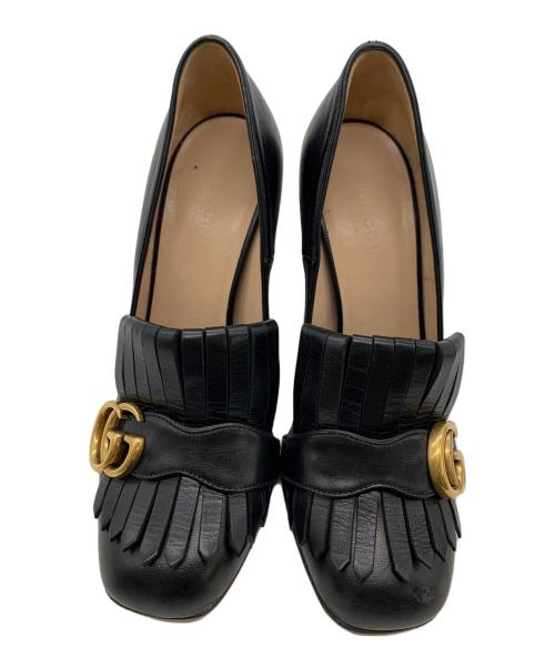 GUCCI（グッチ）GUCCI (グッチ) ヒールパンプス ブラック サイズ:37の古着・服飾アイテム