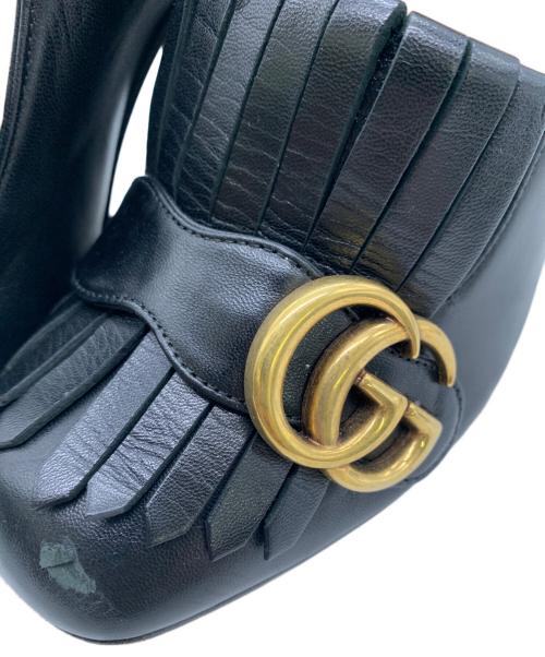 GUCCI（グッチ）GUCCI (グッチ) ヒールパンプス ブラック サイズ:37の古着・服飾アイテム