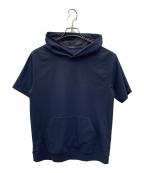 BLACK LABEL CRESTBRIDGEブラックレーベル クレストブリッジ）の古着「半袖パーカー」｜ネイビー