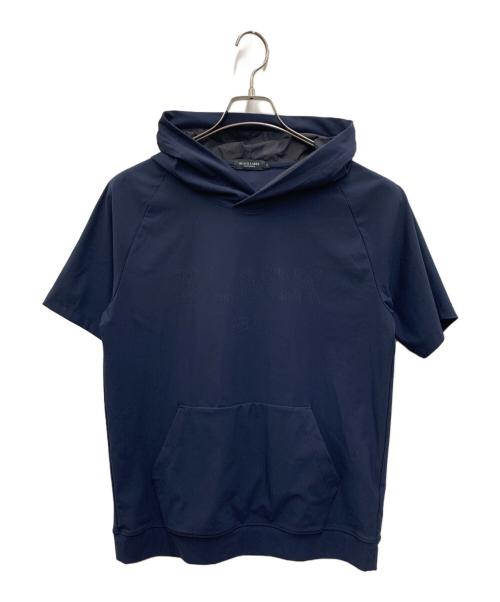 BLACK LABEL CRESTBRIDGE（ブラックレーベル クレストブリッジ）BLACK LABEL CRESTBRIDGE (ブラックレーベル クレストブリッジ) 半袖パーカー ネイビー サイズ:Mの古着・服飾アイテム