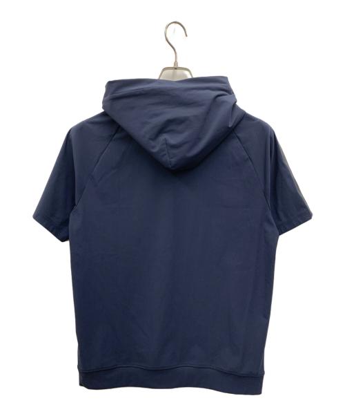 BLACK LABEL CRESTBRIDGE（ブラックレーベル クレストブリッジ）BLACK LABEL CRESTBRIDGE (ブラックレーベル クレストブリッジ) 半袖パーカー ネイビー サイズ:Mの古着・服飾アイテム