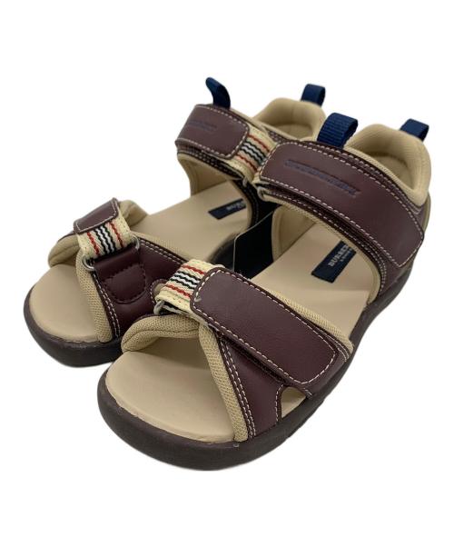 BURBERRY LONDON（バーバリーロンドン）BURBERRY LONDON (バーバリーロンドン) ストラップサンダル ブラウン×ベージュ サイズ:19.0 未使用品の古着・服飾アイテム