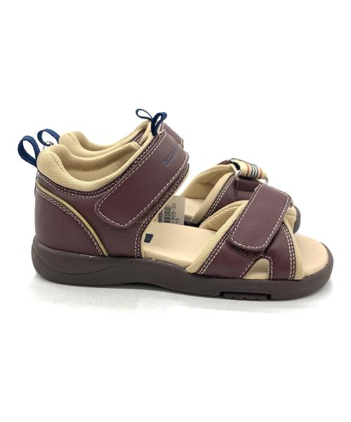 BURBERRY LONDON（バーバリーロンドン）BURBERRY LONDON (バーバリーロンドン) ストラップサンダル ブラウン×ベージュ サイズ:19.0 未使用品の古着・服飾アイテム