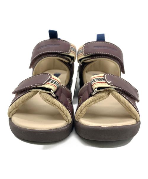 BURBERRY LONDON（バーバリーロンドン）BURBERRY LONDON (バーバリーロンドン) ストラップサンダル ブラウン×ベージュ サイズ:19.0 未使用品の古着・服飾アイテム