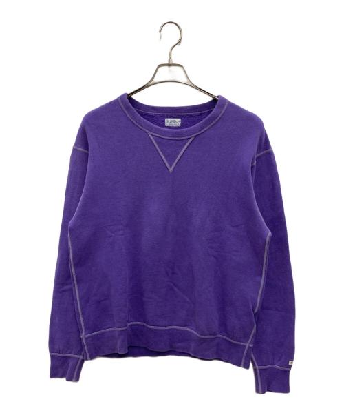 FLAT HEAD（フラット ヘッド）FLAT HEAD (フラット ヘッド) スウェット パープル サイズ:Lの古着・服飾アイテム