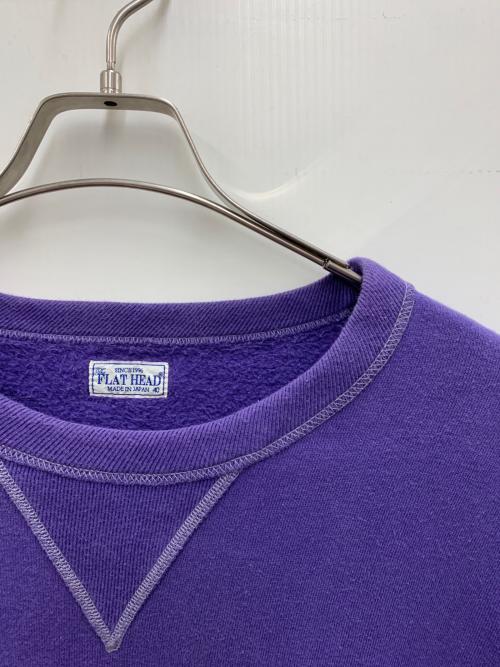FLAT HEAD（フラット ヘッド）FLAT HEAD (フラット ヘッド) スウェット パープル サイズ:Lの古着・服飾アイテム