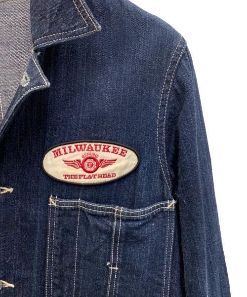 FLAT HEAD（フラット ヘッド）FLAT HEAD (フラット ヘッド) カバーオール インディゴ サイズ:Lの古着・服飾アイテム