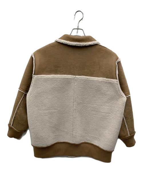 FREAK'S STORE（フリークスストア）FREAK'S STORE (フリークストア) リバーシブルフェイクムートンボアブルゾン ブラウン×ベージュ サイズ:FREEの古着・服飾アイテム