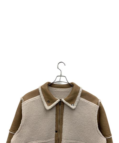 FREAK'S STORE（フリークスストア）FREAK'S STORE (フリークストア) リバーシブルフェイクムートンボアブルゾン ブラウン×ベージュ サイズ:FREEの古着・服飾アイテム