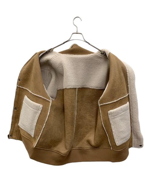 FREAK'S STORE（フリークスストア）FREAK'S STORE (フリークストア) リバーシブルフェイクムートンボアブルゾン ブラウン×ベージュ サイズ:FREEの古着・服飾アイテム