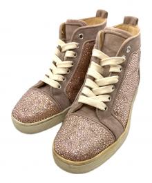 Christian Louboutin（クリスチャン・ルブタン）の古着「ハイカットスニーカー」｜ピンク×ホワイト