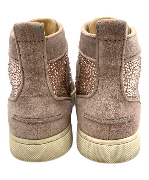 Christian Louboutin（クリスチャン・ルブタン）Christian Louboutin (クリスチャン・ルブタン) ハイカットスニーカー ピンク×ホワイト サイズ:35の古着・服飾アイテム
