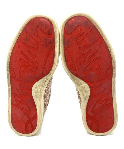 Christian Louboutin（クリスチャン・ルブタン）Christian Louboutin (クリスチャン・ルブタン) ハイカットスニーカー ピンク×ホワイト サイズ:35の古着・服飾アイテム