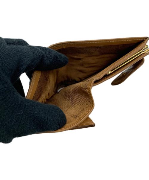 CELINE（セリーヌ）CELINE (セリーヌ) 2つ折り財布 ブラウン×ベージュの古着・服飾アイテム