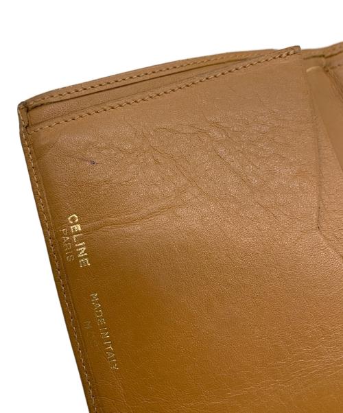 CELINE（セリーヌ）CELINE (セリーヌ) 2つ折り財布 ブラウン×ベージュの古着・服飾アイテム