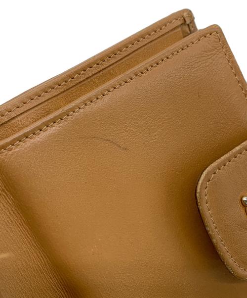 CELINE（セリーヌ）CELINE (セリーヌ) 2つ折り財布 ブラウン×ベージュの古着・服飾アイテム