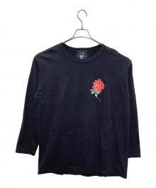 WILD SIDE×POGGY THE MAN（ワイルドサイド×ポギーザマン）の古着「長袖カットソー」｜ブラック