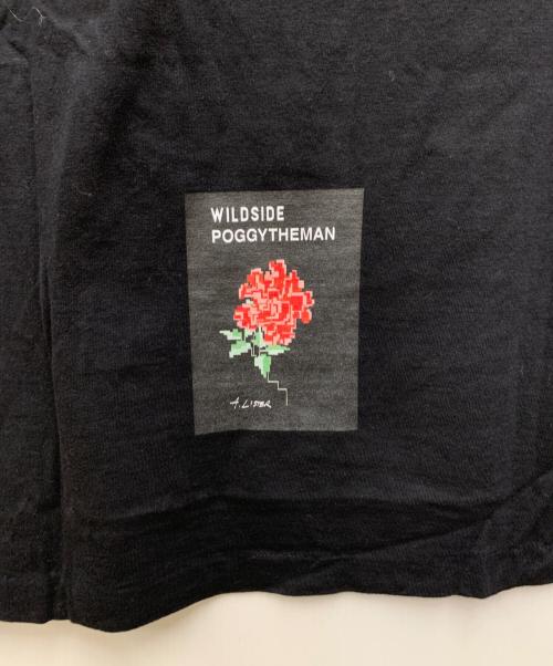 WILD SIDE（ワイルドサイド）WILD SIDE (ワイルドサイド) POGGY THE MAN (ポギーザマン) 長袖カットソー ブラック サイズ:4の古着・服飾アイテム