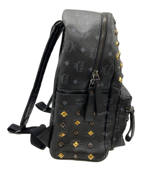 MCM（エムシーエム）MCM (エムシーエム) スタッズリュック ブラックの古着・服飾アイテム