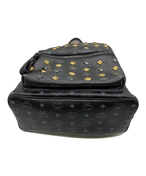 MCM（エムシーエム）MCM (エムシーエム) スタッズリュック ブラックの古着・服飾アイテム