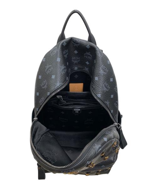 MCM（エムシーエム）MCM (エムシーエム) スタッズリュック ブラックの古着・服飾アイテム