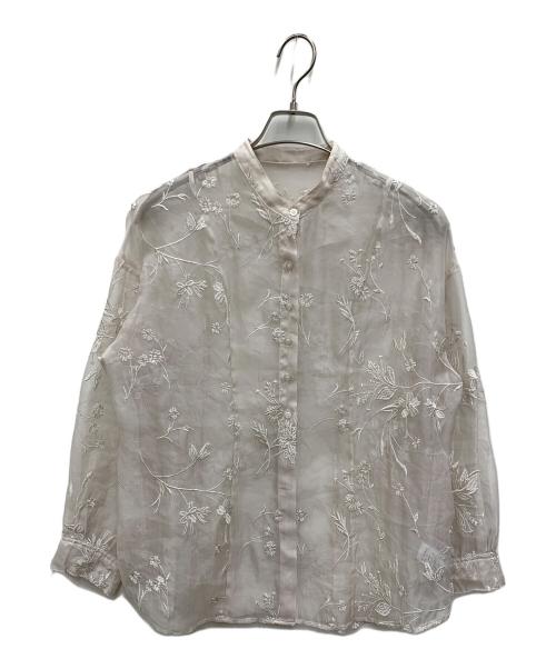 COCODEAL（ココディール）COCODEAL (ココディール) レースシャツ ベージュ サイズ:②の古着・服飾アイテム