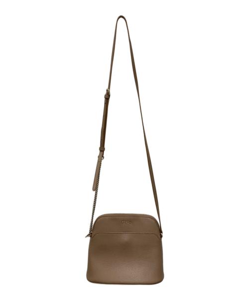 FURLA（フルラ）FURLA (フルラ) ショルダーバッグ ベージュ×ゴールドの古着・服飾アイテム