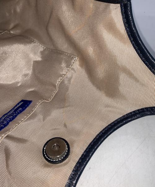 BURBERRY BLUE LABEL（バーバリー ブルー レーベル）BURBERRY BLUE LABEL (バーバリーロンドンブルーレーベル) トートバッグ ホワイト×ブルーの古着・服飾アイテム