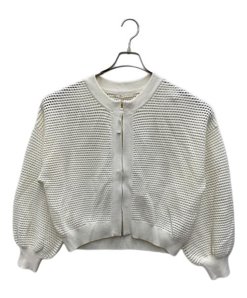 Jena espace merveilleux（ジェナ エスパスメルヴェイユ）Jena espace merveilleux (ジェナ エスパスメルヴェイユ) ブルゾン アイボリー サイズ:freeの古着・服飾アイテム