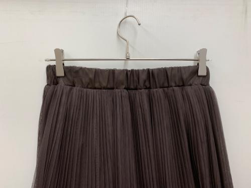 apart by lowrys（アパートバイローリーズ）apart by lowrys (アパートバイローリーズ) チュールティアードスカート ブラウン サイズ:FREE 未使用品の古着・服飾アイテム