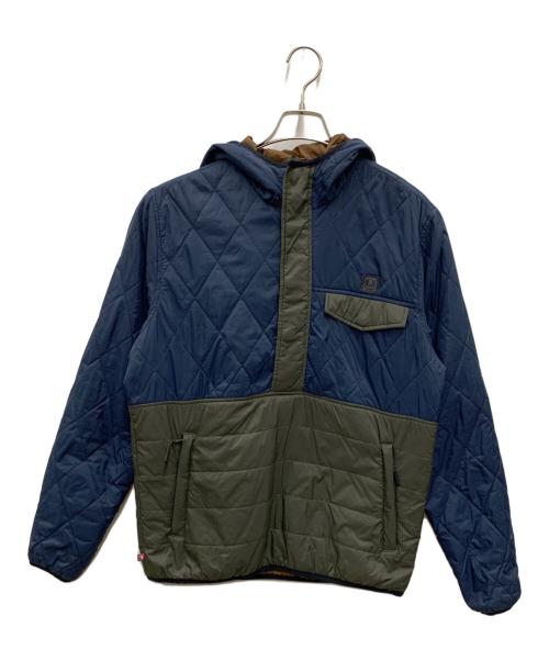 ROARK REVIVAL（ロアークリバイバル）ROARK REVIVAL (ロアークリバイバル) ナイロンアノラックパーカー ネイビー×カーキ サイズ:Sの古着・服飾アイテム