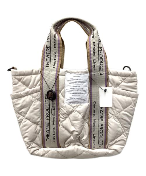 THEATRE PRODUCTS（シアタープロダクツ）THEATRE PRODUCTS (シアタープロダクツ) 2WAYキルティングバッグ ホワイト 未使用品の古着・服飾アイテム