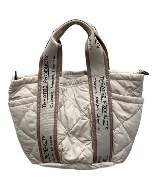THEATRE PRODUCTS（シアタープロダクツ）THEATRE PRODUCTS (シアタープロダクツ) 2WAYキルティングバッグ ホワイト 未使用品の古着・服飾アイテム