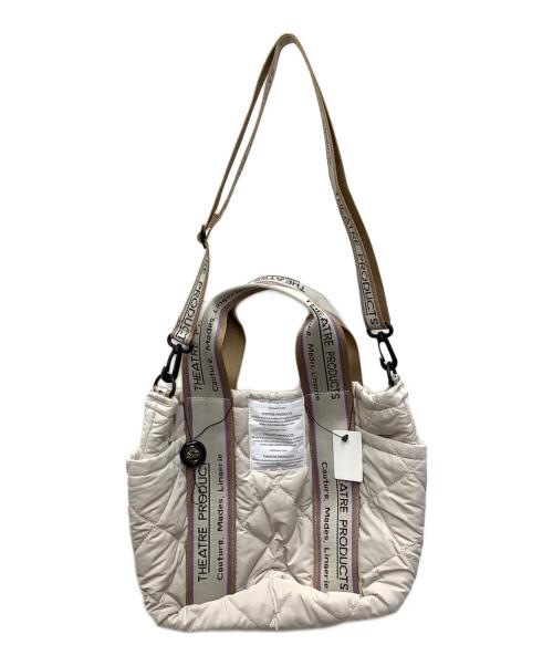 THEATRE PRODUCTS（シアタープロダクツ）THEATRE PRODUCTS (シアタープロダクツ) 2WAYキルティングバッグ ホワイト 未使用品の古着・服飾アイテム