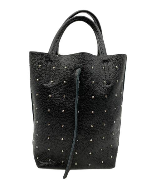 MARLON（マロン）MARLON (マロン) レザーハンドバッグ ブラックの古着・服飾アイテム