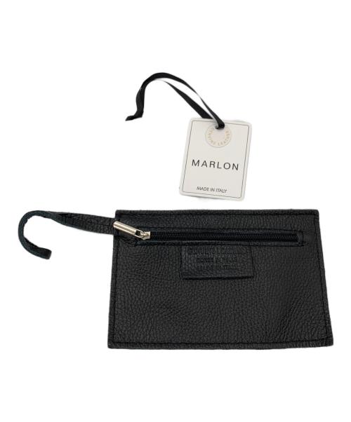 MARLON（マロン）MARLON (マロン) レザーハンドバッグ ブラックの古着・服飾アイテム