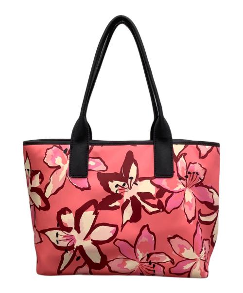 Kate Spade（ケイトスペード）Kate Spade (ケイトスペード) ナイロントートバッグ ピンク×レッドの古着・服飾アイテム