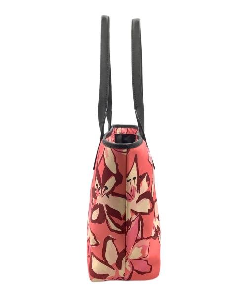 Kate Spade（ケイトスペード）Kate Spade (ケイトスペード) ナイロントートバッグ ピンク×レッドの古着・服飾アイテム