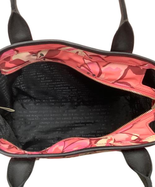 Kate Spade（ケイトスペード）Kate Spade (ケイトスペード) ナイロントートバッグ ピンク×レッドの古着・服飾アイテム