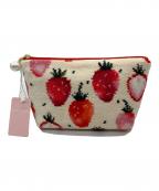 LOVERARYラブラリー）の古着「ポーチ」｜ホワイト×レッド