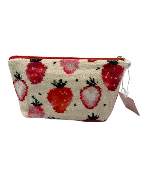 LOVERARY（ラブラリー）LOVERARY (ラブラリー) ポーチ ホワイト×レッド 未使用品の古着・服飾アイテム