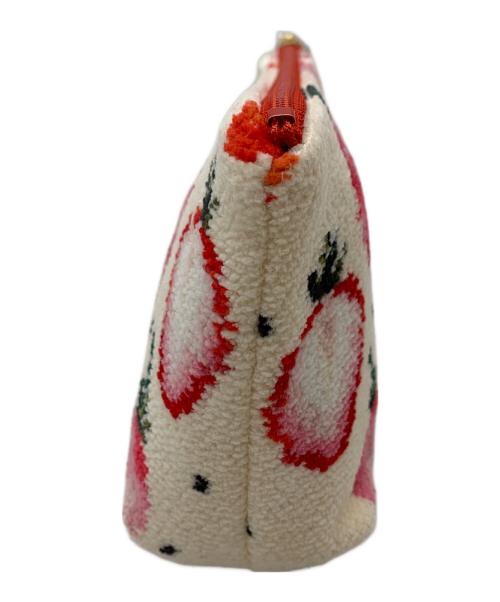 LOVERARY（ラブラリー）LOVERARY (ラブラリー) ポーチ ホワイト×レッド 未使用品の古着・服飾アイテム