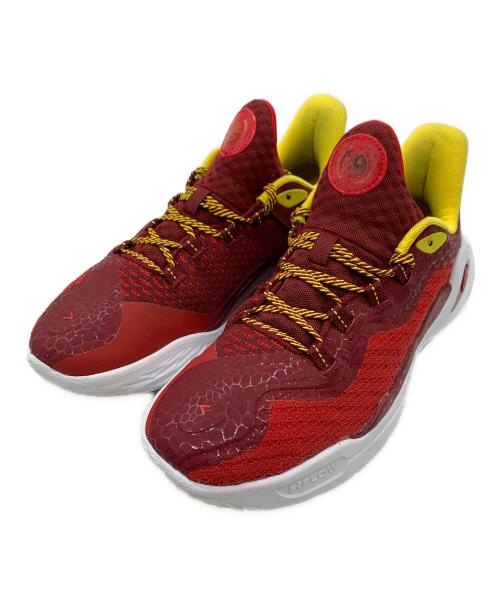 UNDER ARMOUR（アンダーアーマー）UNDER ARMOUR (アンダーアーマー) ローカットスニーカー レッド×ホワイト サイズ:26の古着・服飾アイテム